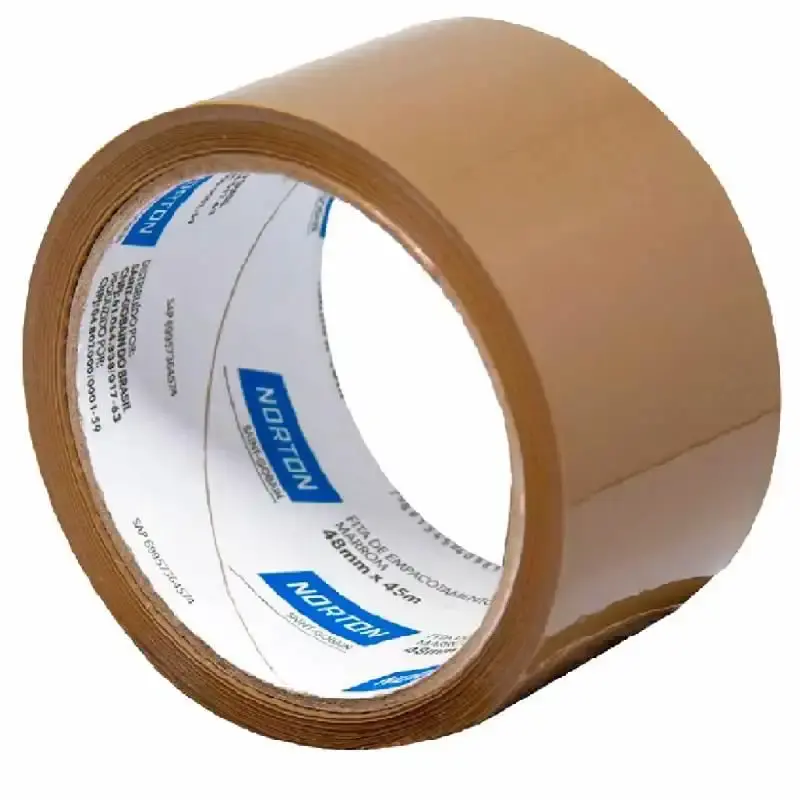 Fita para Empacotamento Marrom 48MM x 45 Metros Kit 6 Rolos NORTON — fotografia 2