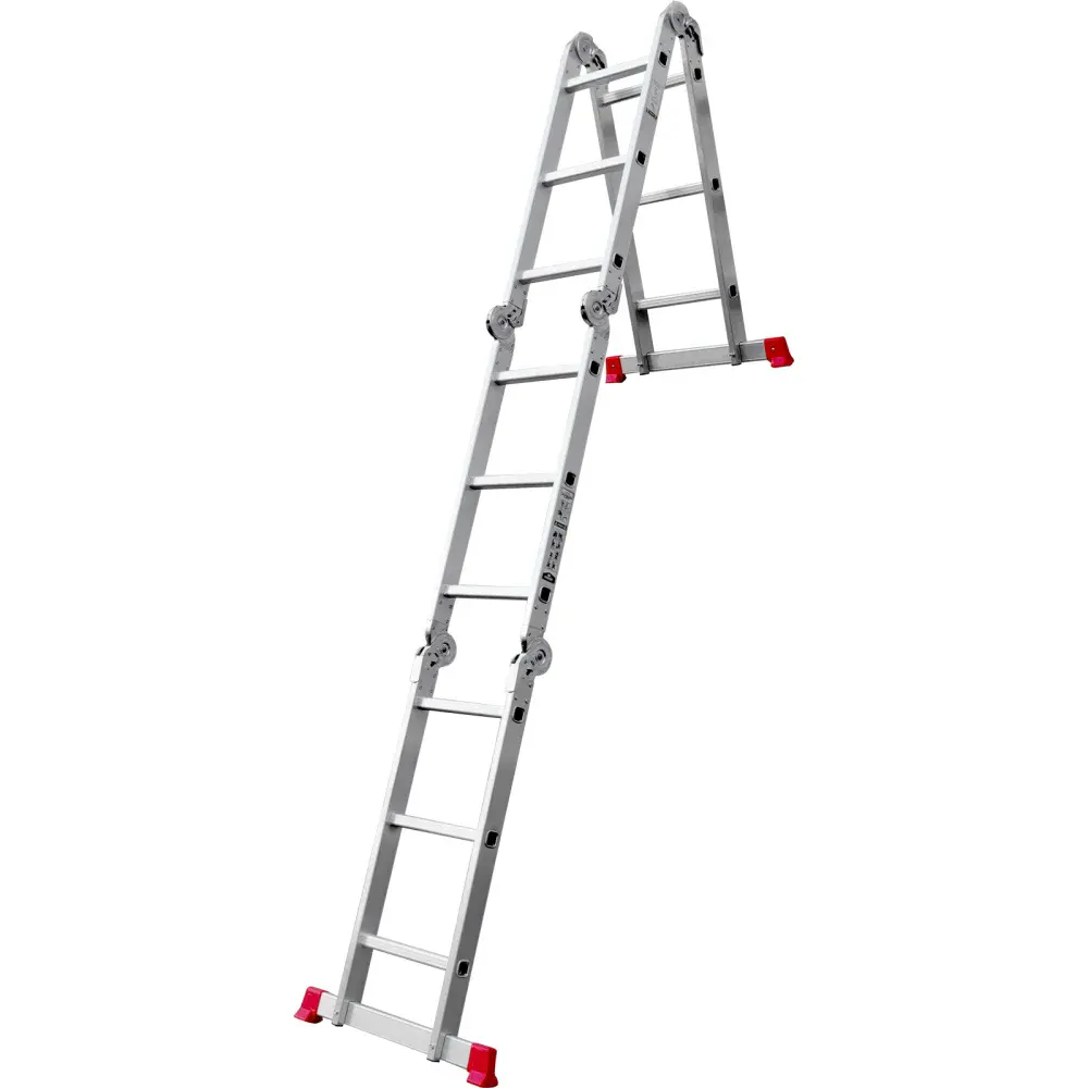 Escada articulada 8 em 1 alumínio 12 degraus 3,26M Worker — fotografia 6