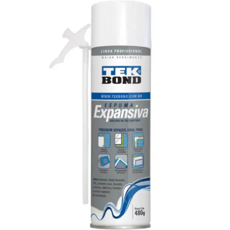 Espuma expansiva de PU uso profissional 480 GR 500 ML Tekbond