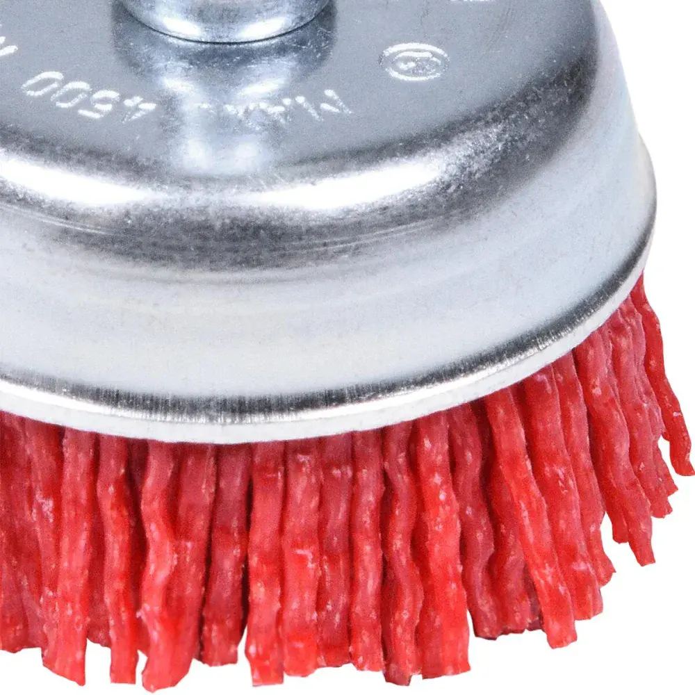 Escova copo nylon 2 com haste Worker — fotografia 4