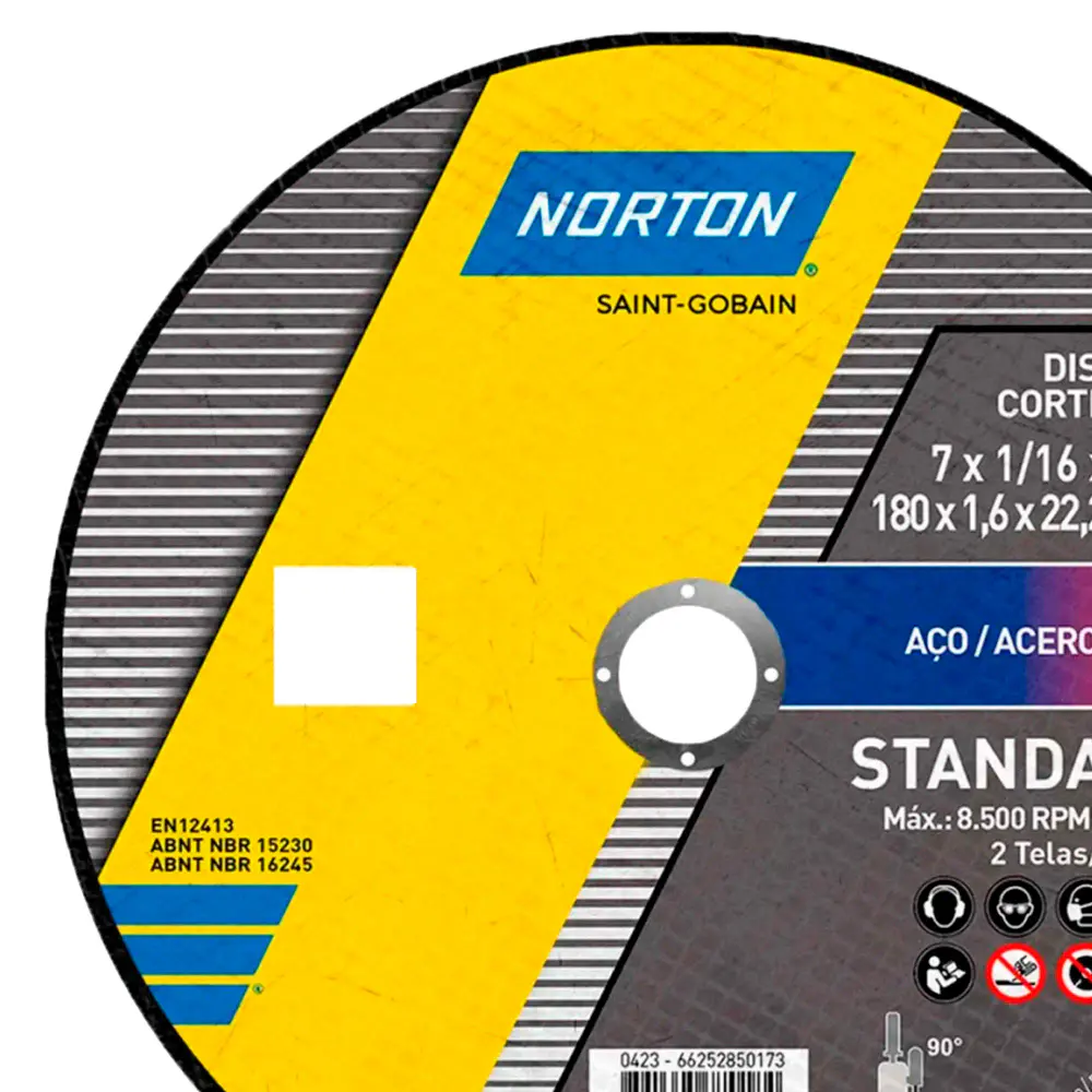 Disco de Corte 7 x 1,6 MM Standard Com 25 Unidades NORTON — fotografia 5