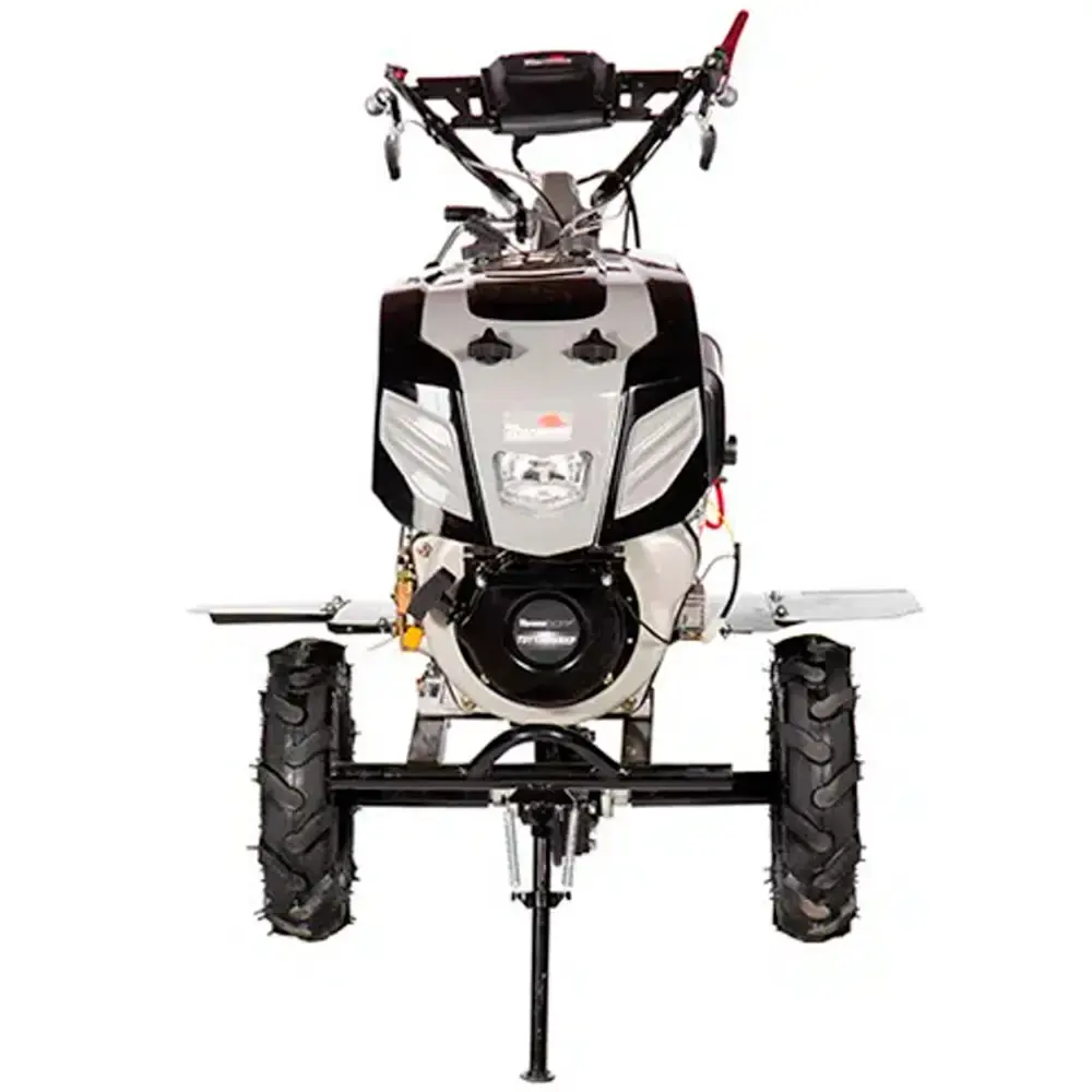 Motocultivador diesel 11 HP 4T 418 CC rodas e enxadas TDT135RE8-XP 704-012 Toyama — fotografia 8