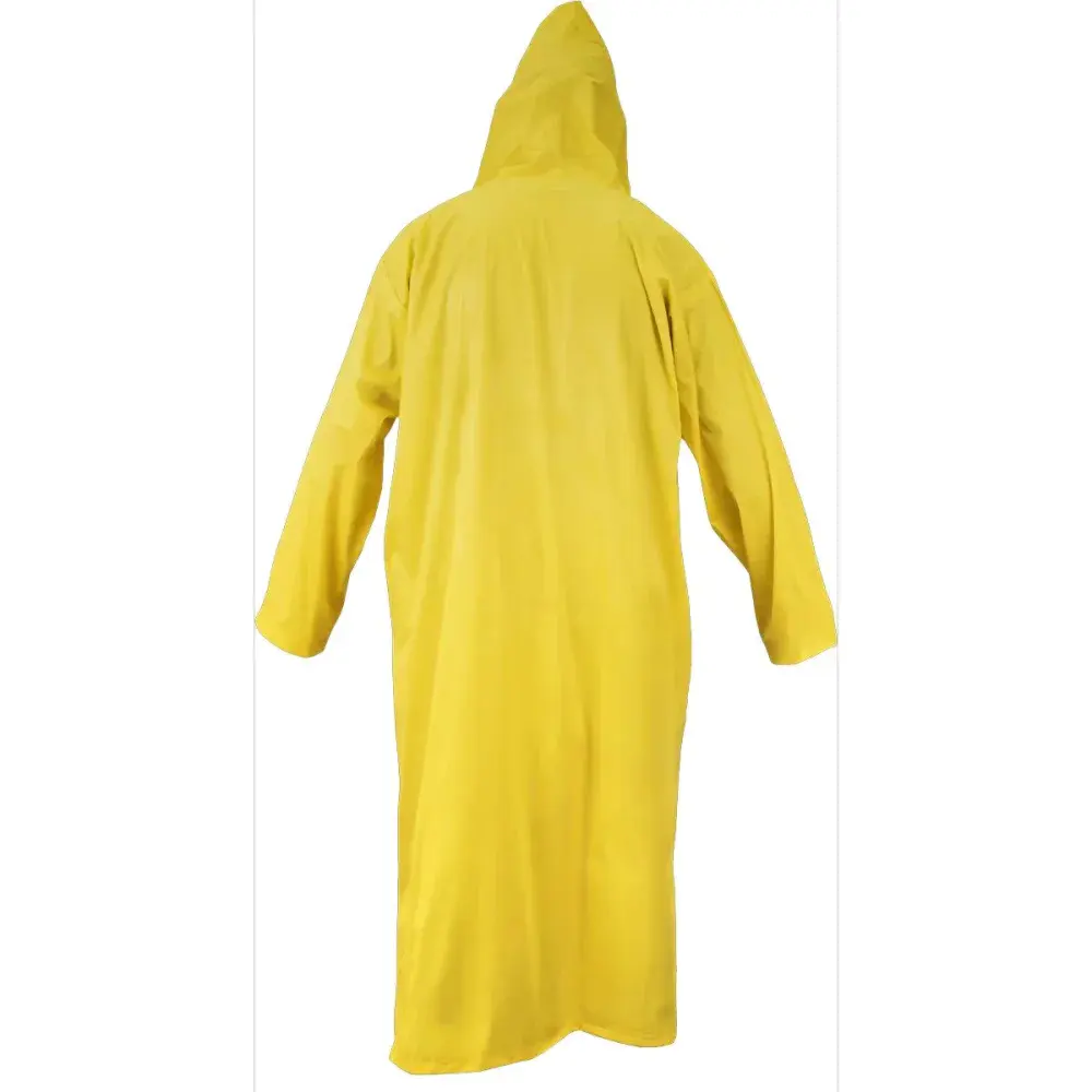 Capa de chuva pvc xg amarela forro Worker — fotografia 7