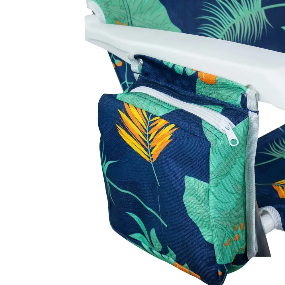 Cadeira de praia alta havaí com porta copos da Kala — fotografia 10