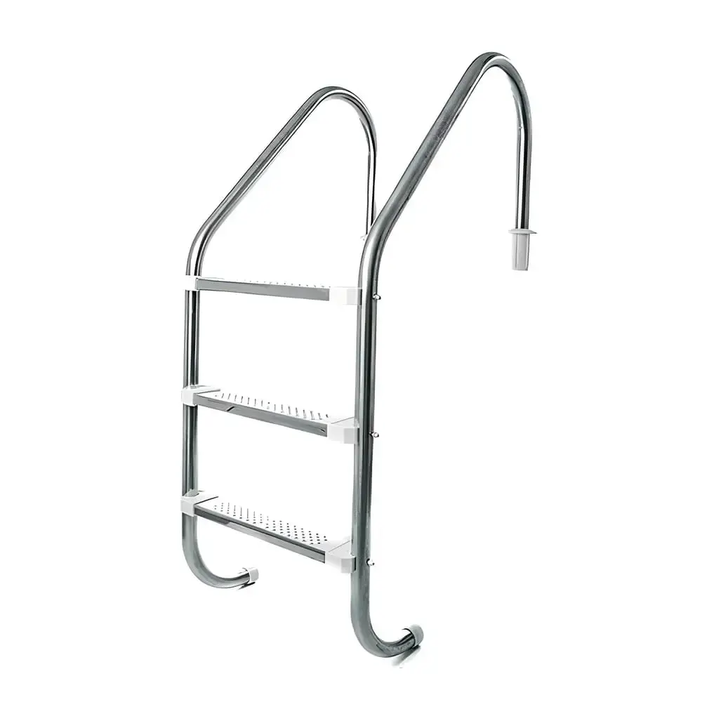 Escada inox para piscina 3 degraus Evald