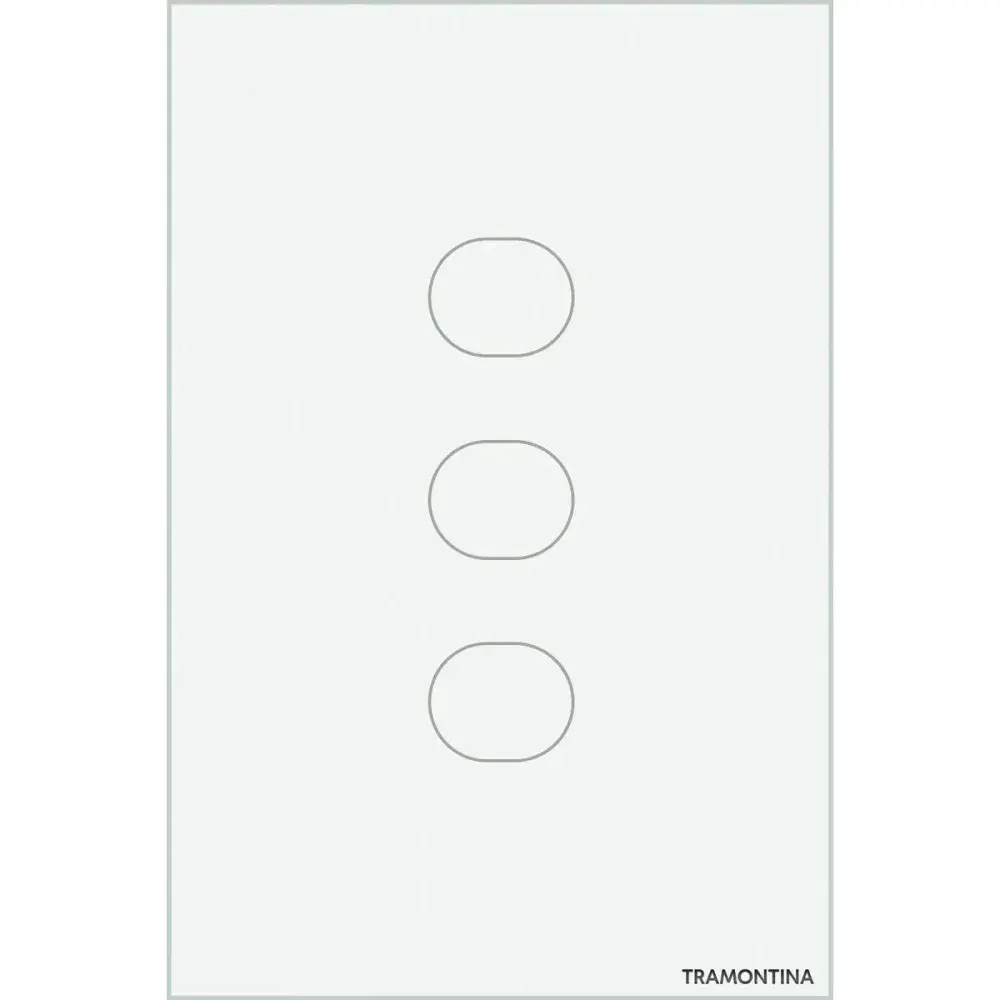 Interruptor touch smart com 3 canais branco Tramontina — fotografia 5