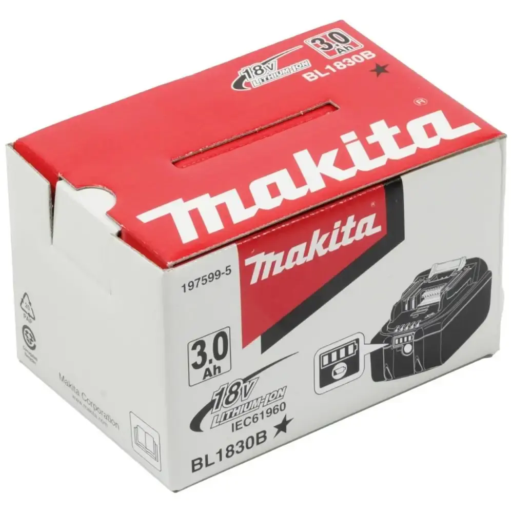 Bateria 18V 3,0AH li-on BL1830B Makita — fotografia 9