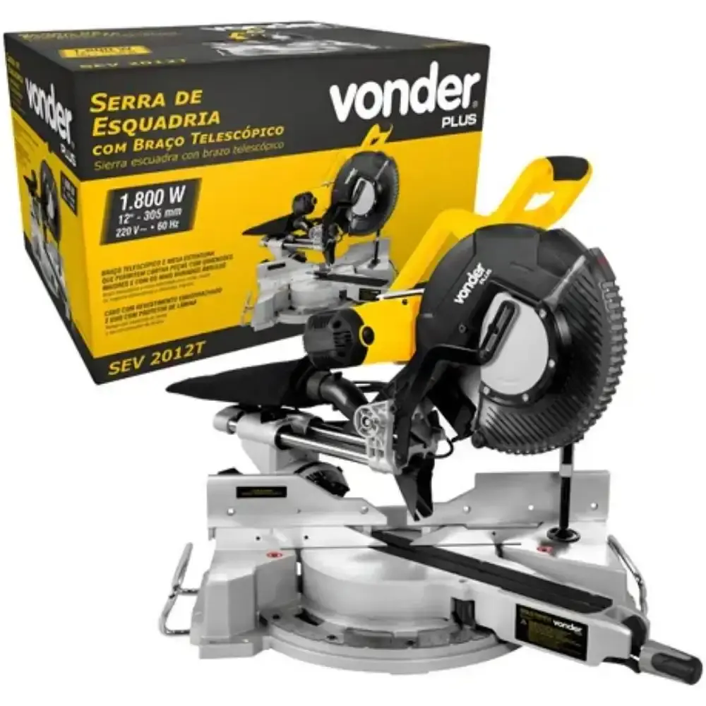 Serra de esquadria 12POL 1,8KW 220V SEV-2012T Vonder 220 V — fotografia 3