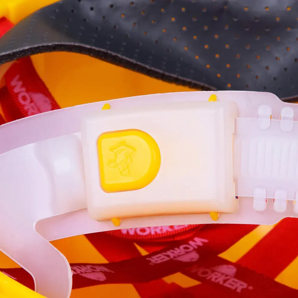 Capacete de proteção industrial max amarelo Worker — fotografia 5