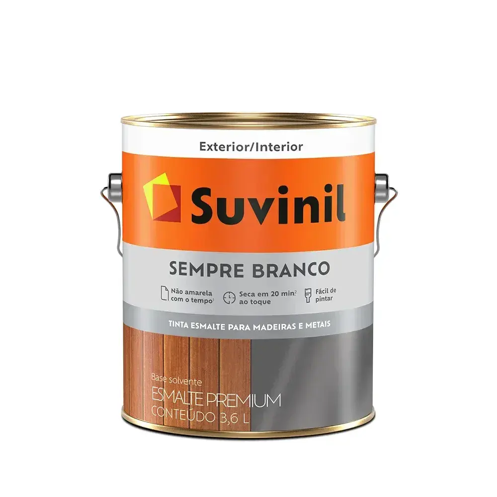 Tinta esmalte sempre branco brilhante 36L Suvinil — fotografia 2