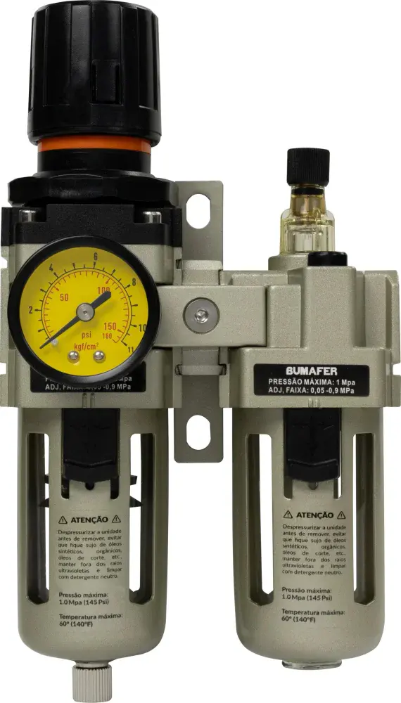 Regulador de lubrificação ar 145 lbf/pol 1/4 Bumafer — fotografia 7