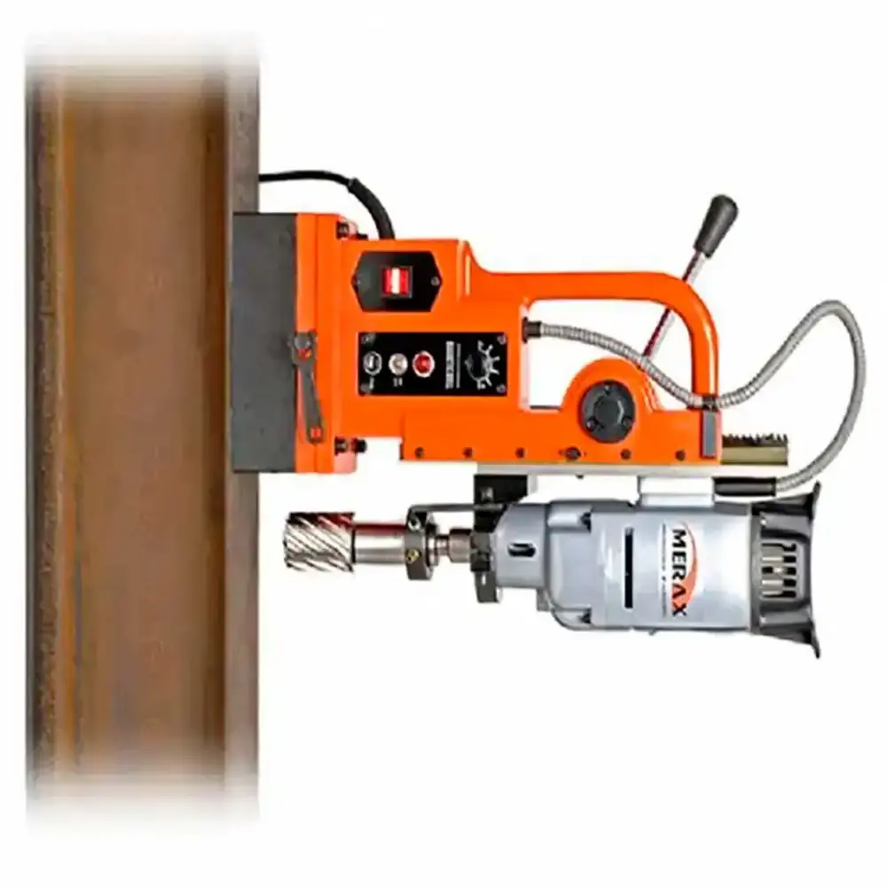 Furadeira de base magnética FE-45 1200W com acessórios FE4500B Merax 220 V — fotografia 5