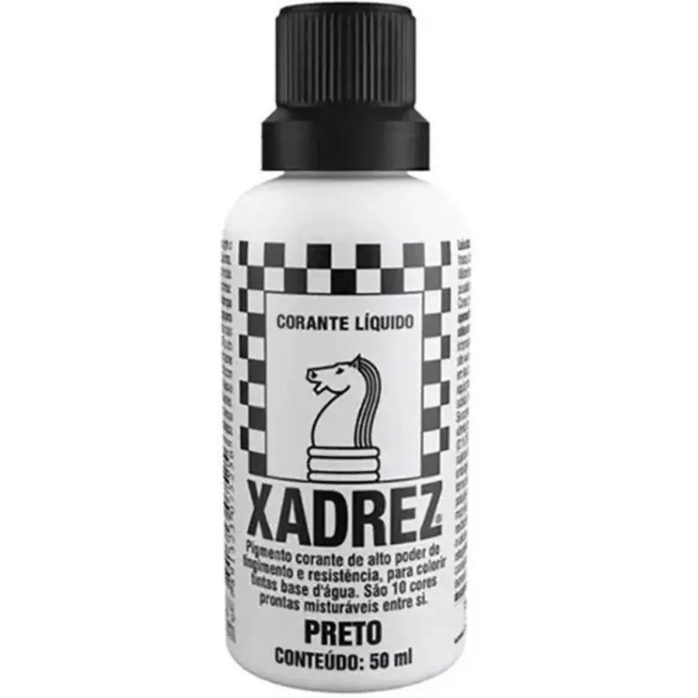 Corante líquido 12 peç preto rez corante Xadrez Corante