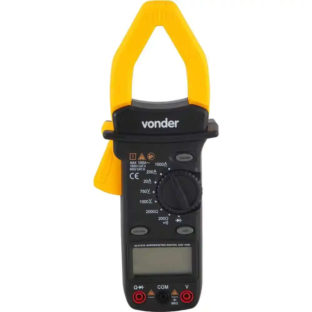 Alicate amperímetro digital AAV-4200 Vonder — fotografia 7