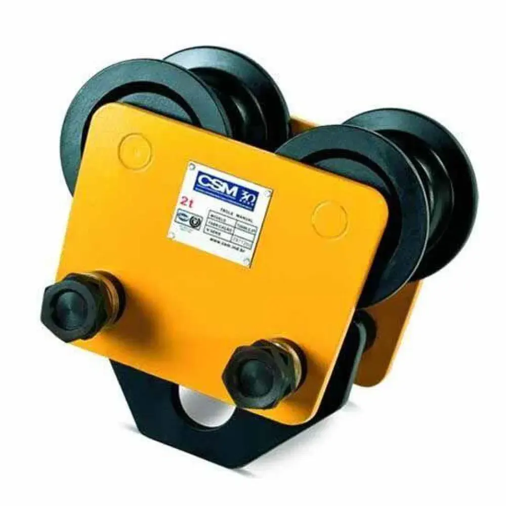 Carro trole manual 500 kilos para vigas de 7,5 a 12,5CM T500 CSM