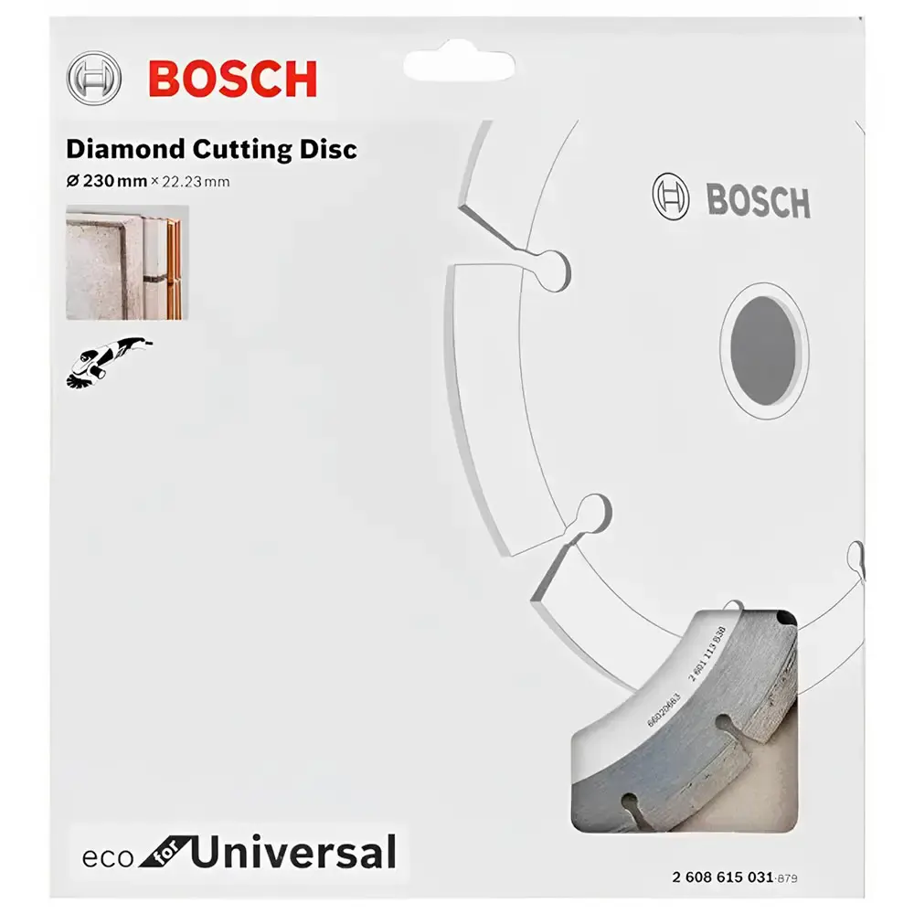 Disco diamantado segmentado 230X22.23MM 2608615031 2 peças Bosch — fotografia 4