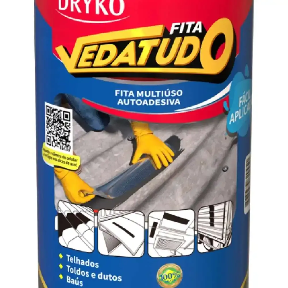 Fita Autoadesiva Asfáltica Vedatudo 30 CM x 10 Metros DRYKO — fotografia 2