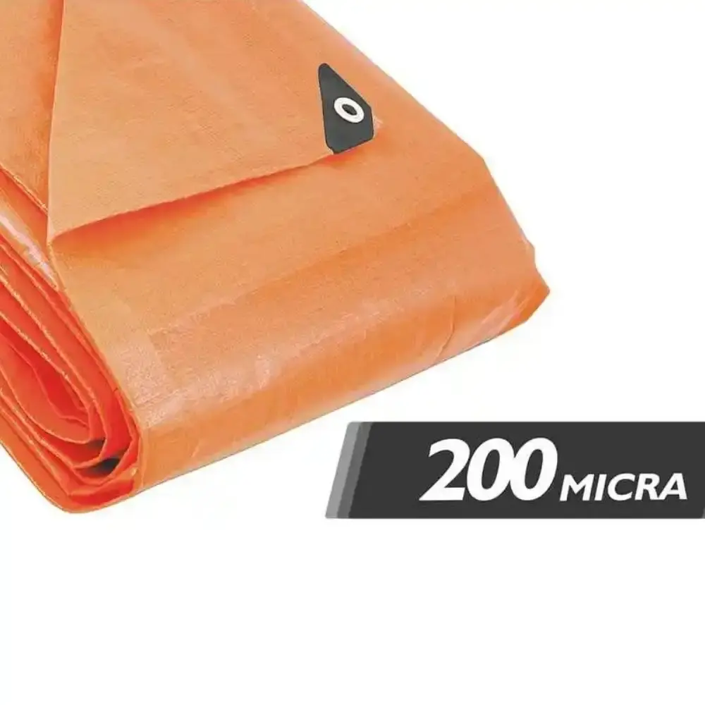 Lona Reforçada de Polietileno Laranja 12m x 8m VONDER — fotografia 4