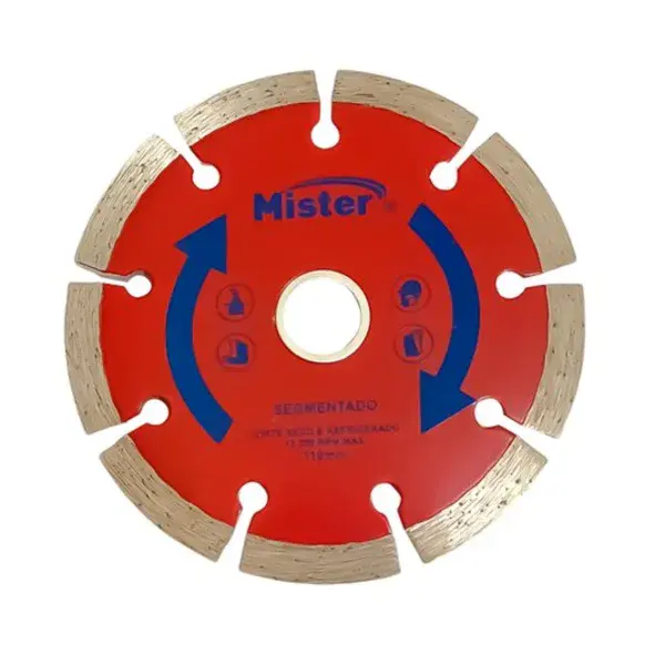 Disco de corte diamantado segmentado 110MM - Mister