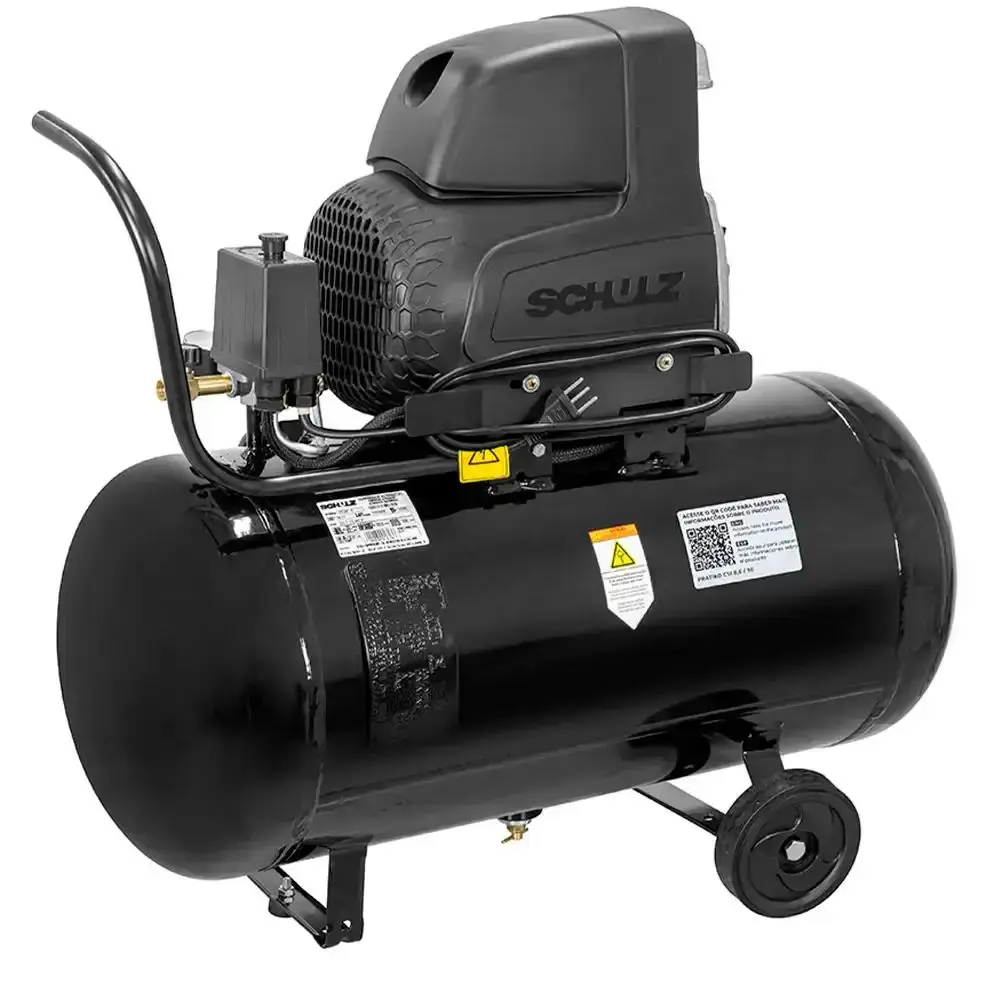 Compressor de ar de pistão 2.0 HP 50 litros 8.6 pés pratiko CSI 8.6|25 Schulz 110V — fotografia 3