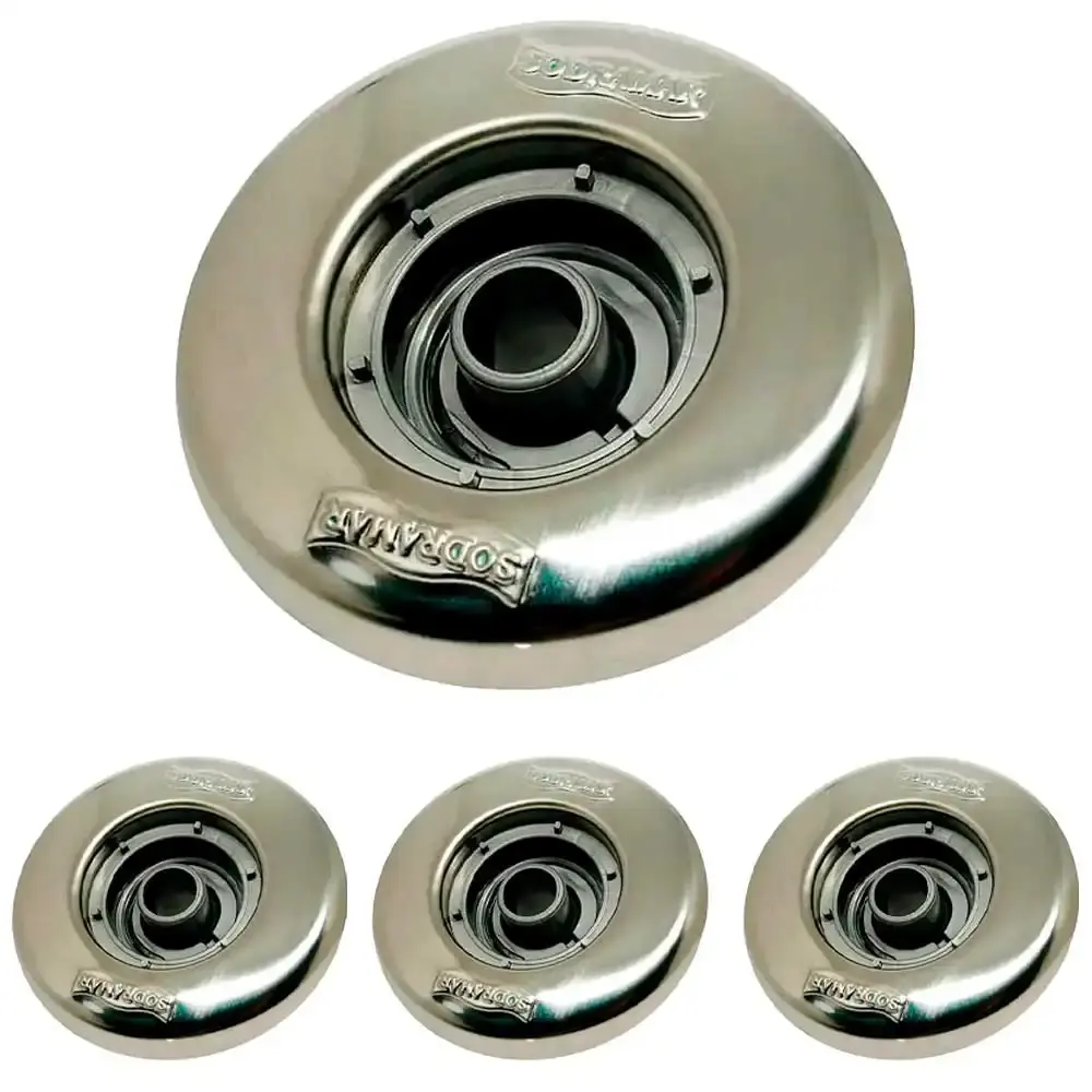 Dispositivo retorno inox 1.1/2 pol sobrepor 50MM 4 uni Sodramar — fotografia de referência