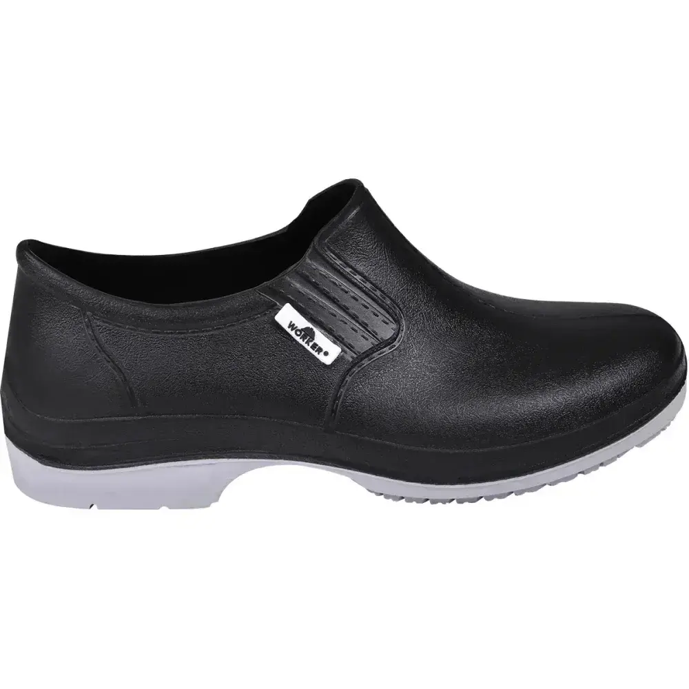 Sapato de pu bidensidade preto antiderrapante N°33 Worker — fotografia 7