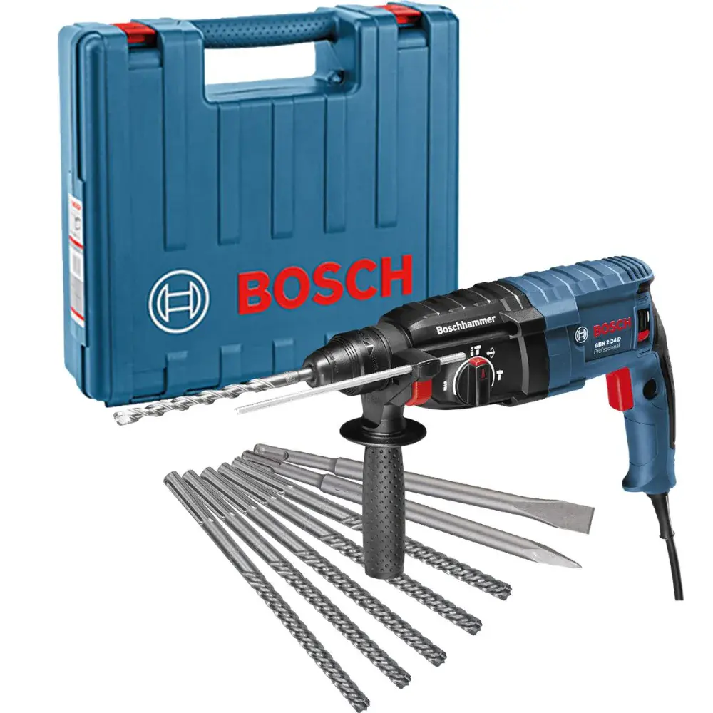 Martelete GBH2-24D com 5 brocas + 2 ponteiras Bosch