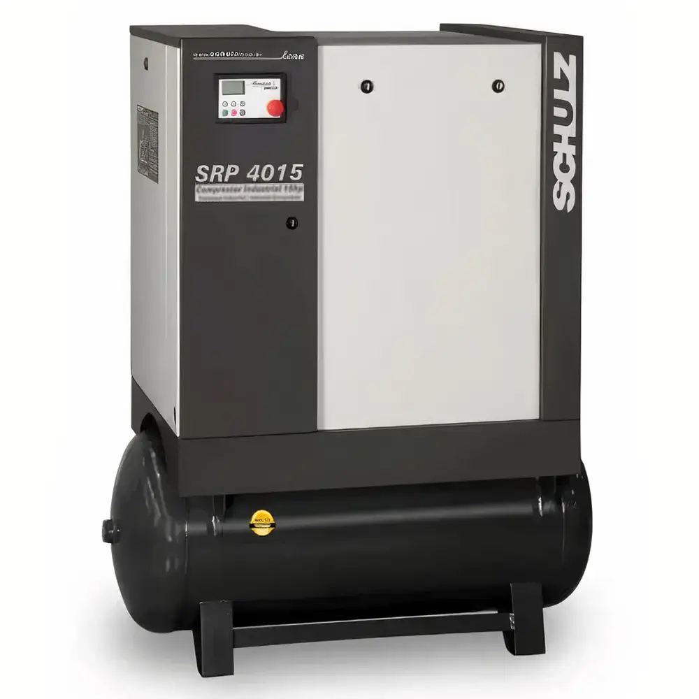 Compressor de parafuso 15 HP 51 pés 230 litros trifásico 380V SRP 4015E lean r Schulz
