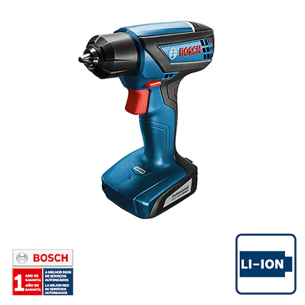 Parafusadeira bateria 12V smart bivolt com kit de 10 brocas Bosch — fotografia 3
