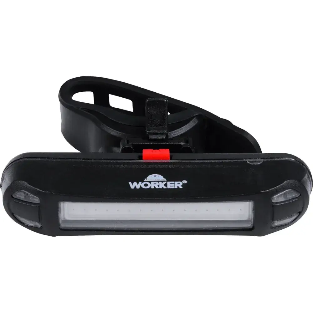 Lanterna para bicicleta traseira 6 estágio led usb Worker — fotografia 6