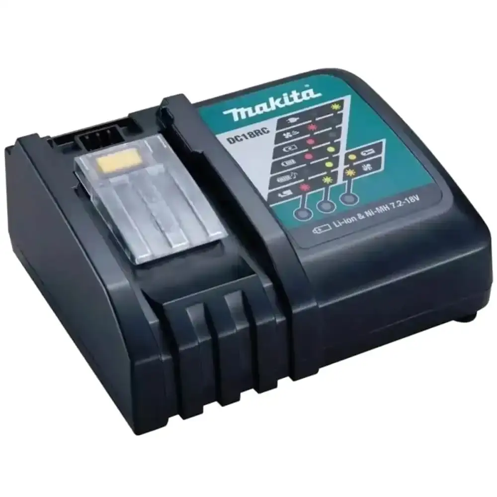 Carregador de bateria 14.4V à 18V li-ion DC18RC bivolt 110/220V Makita — fotografia de referência