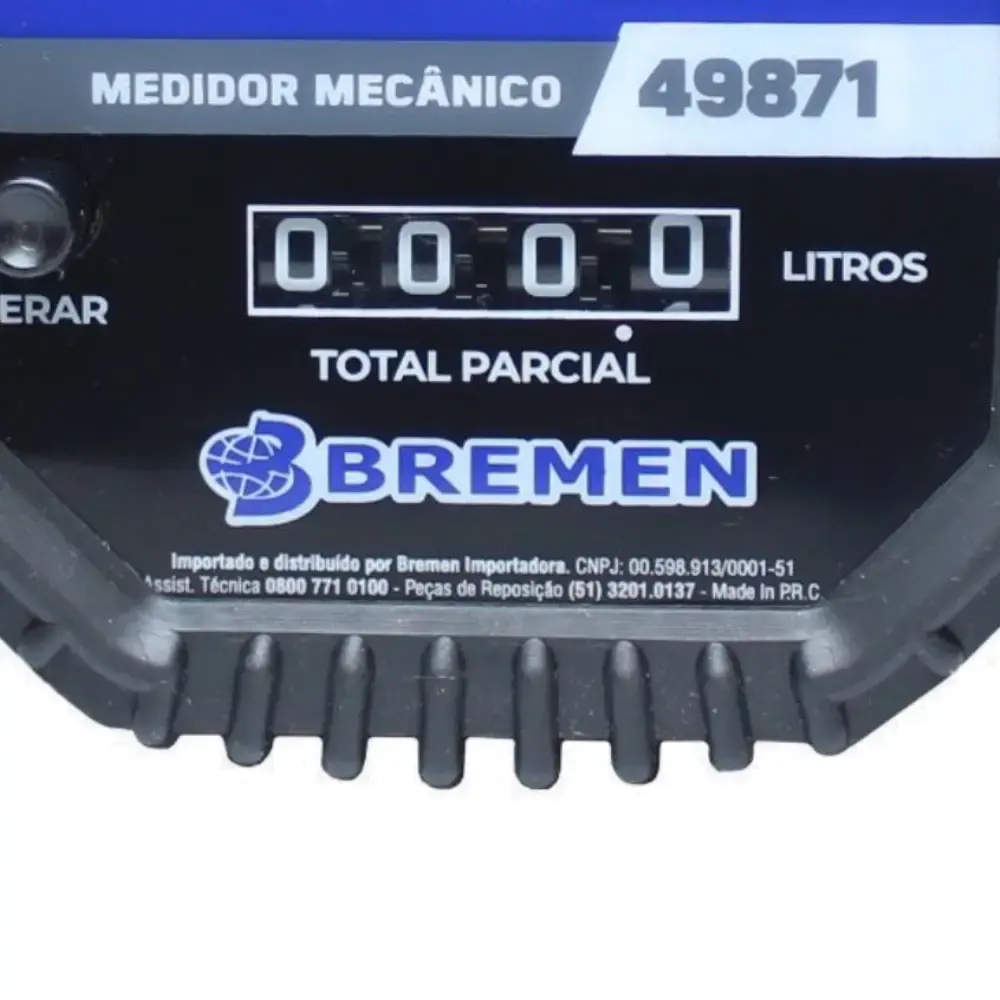 Medidor mecânico óleo 30L/MIN 6 dígitos 49871 Bremen — fotografia 4