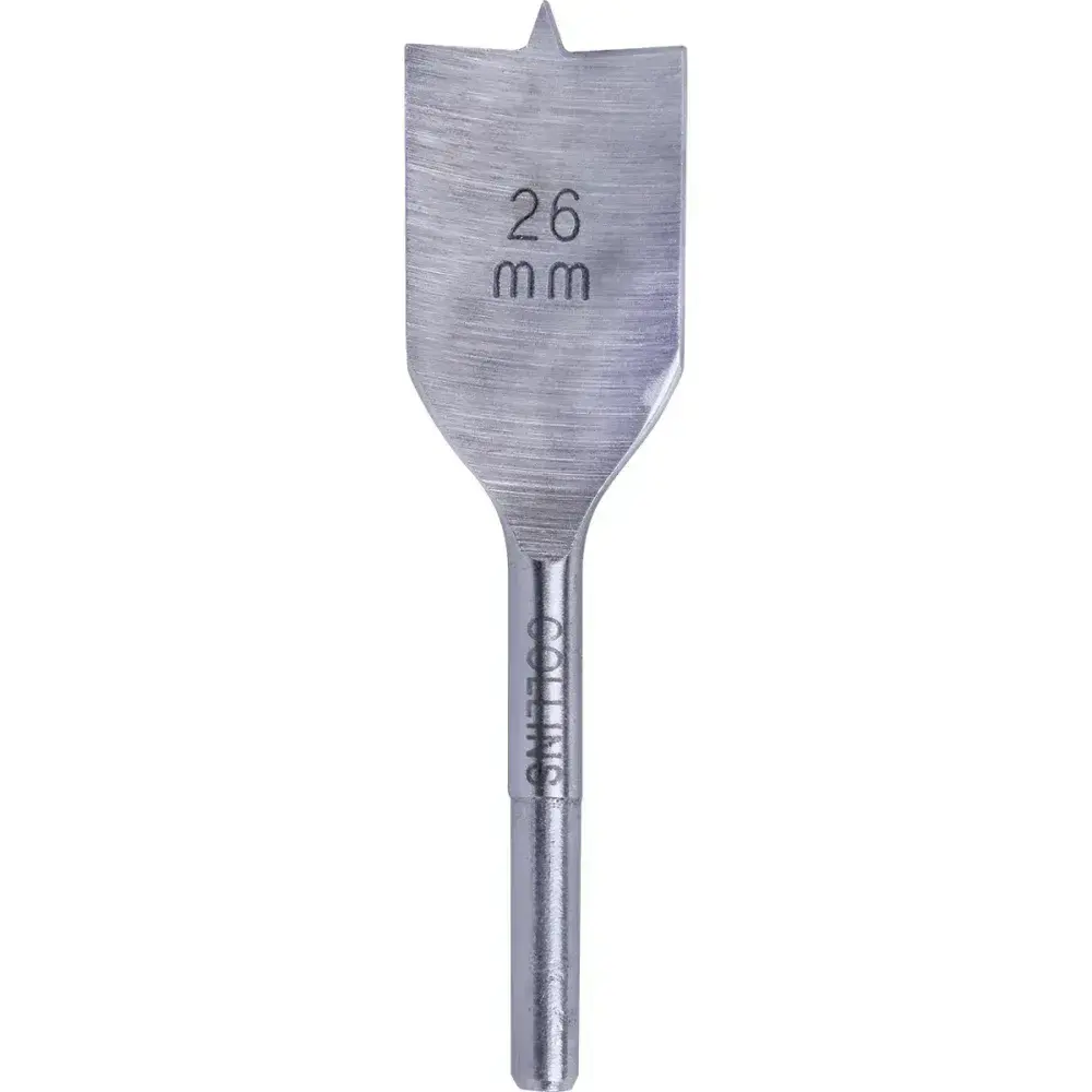 Broca chata para dobradiça 26MM x 4” Collins — fotografia 5