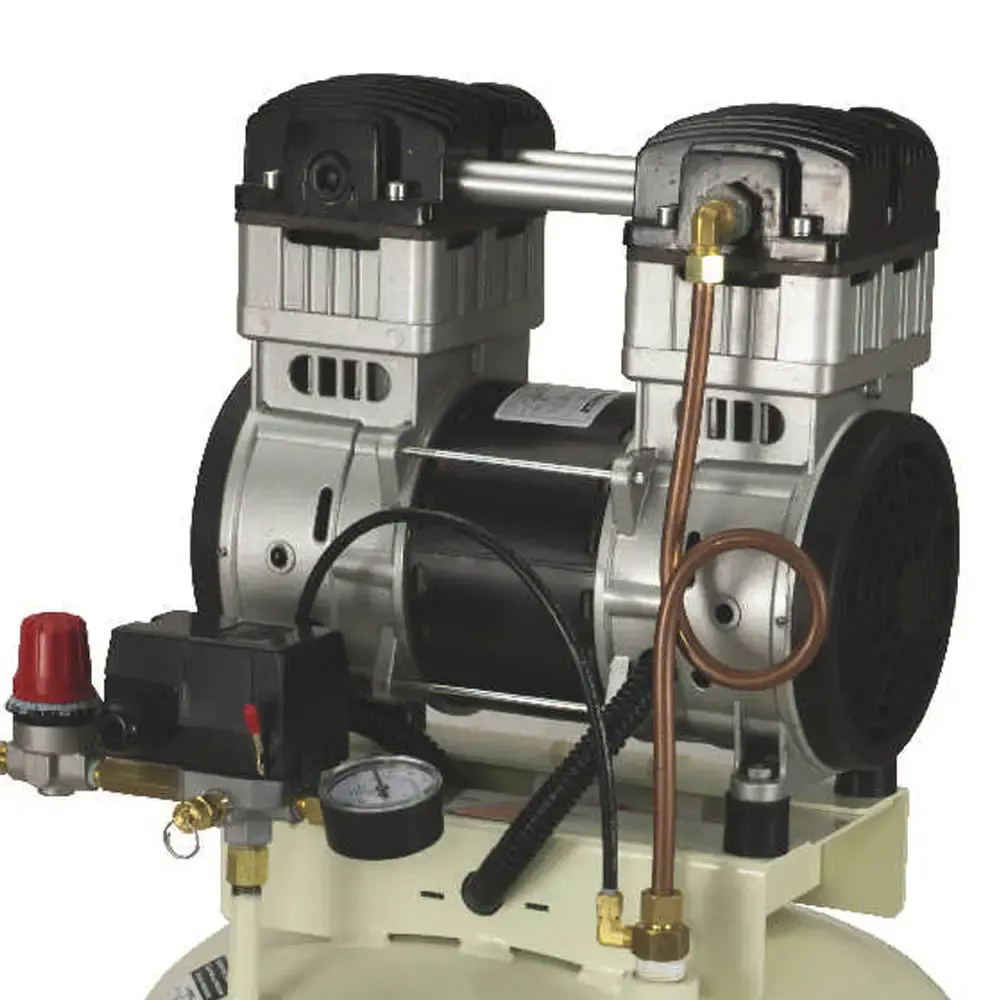 Compressor de ar odontológico 1,5 HP 9 pés 30 litros isento de óleo CSD 9/30 Schulz 220 V — fotografia 3
