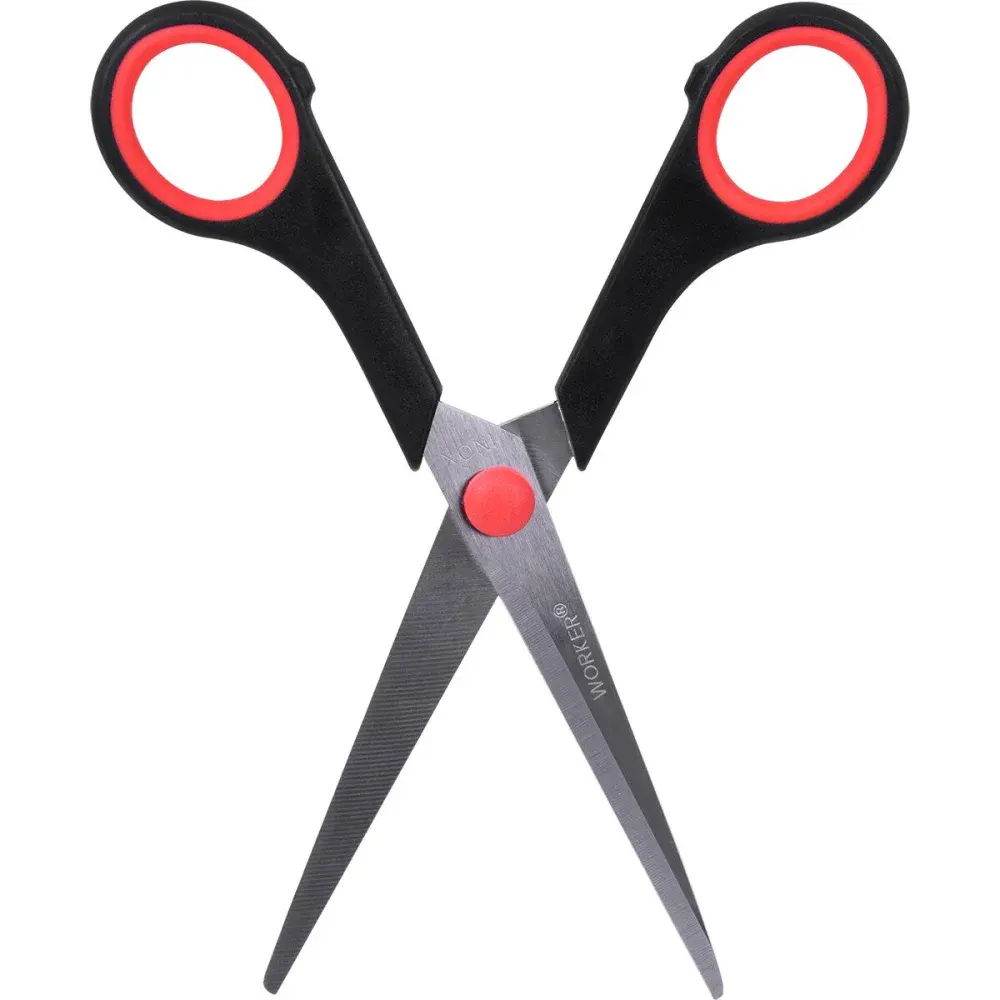 Tesoura multiuso em aço inoxidável 6.1/2” 16,5CM Worker — fotografia 4