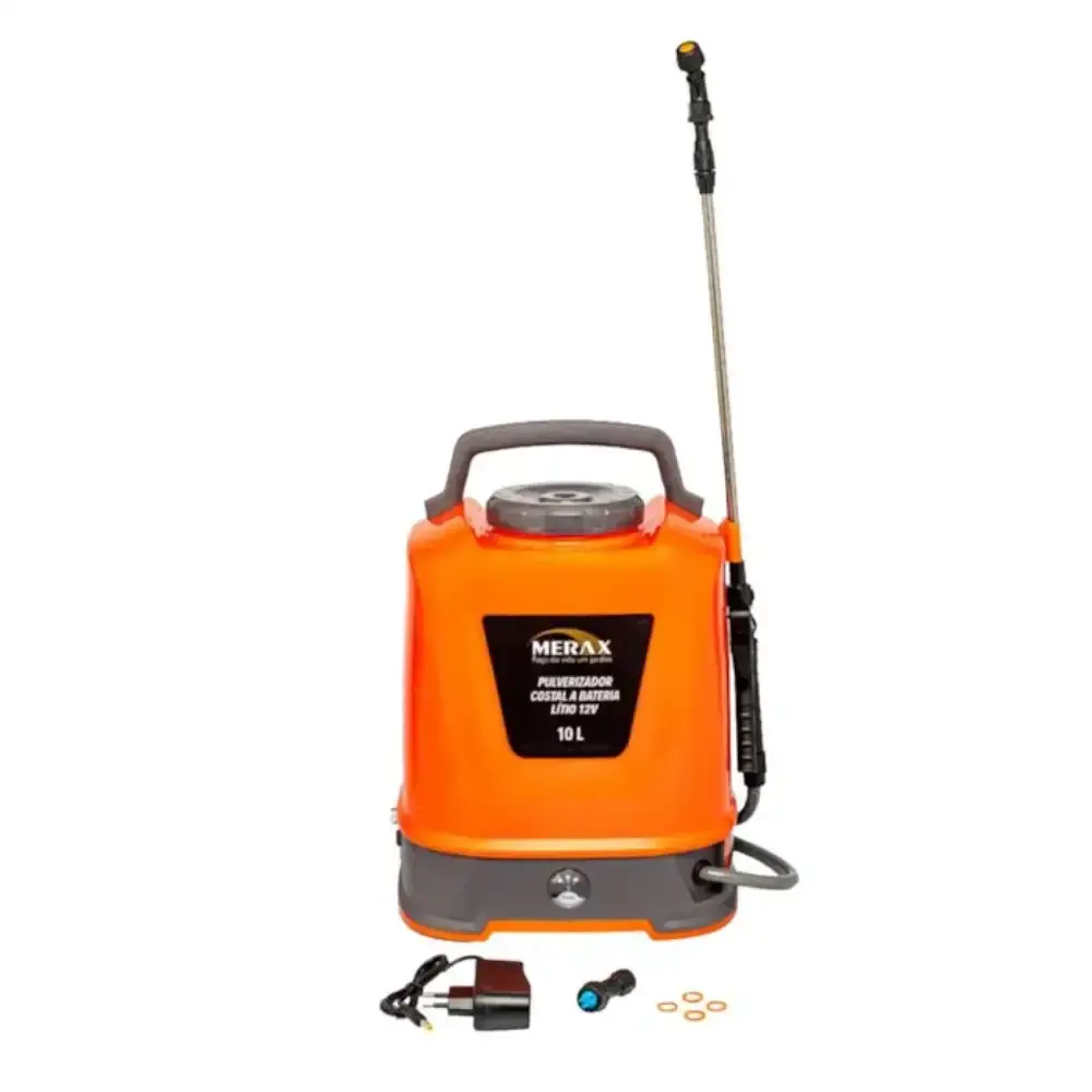 Pulverizador costal a bateria 10 litros 12V 2AH PUL010 Merax — fotografia 3