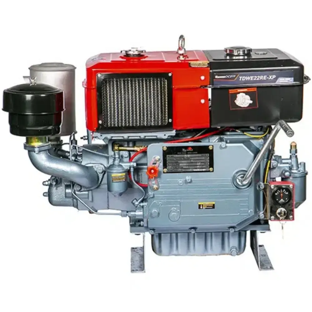 Motor diesel 24 HP 4 tempos partida elétrica TDWE22RE-XP Toyama — fotografia de referência