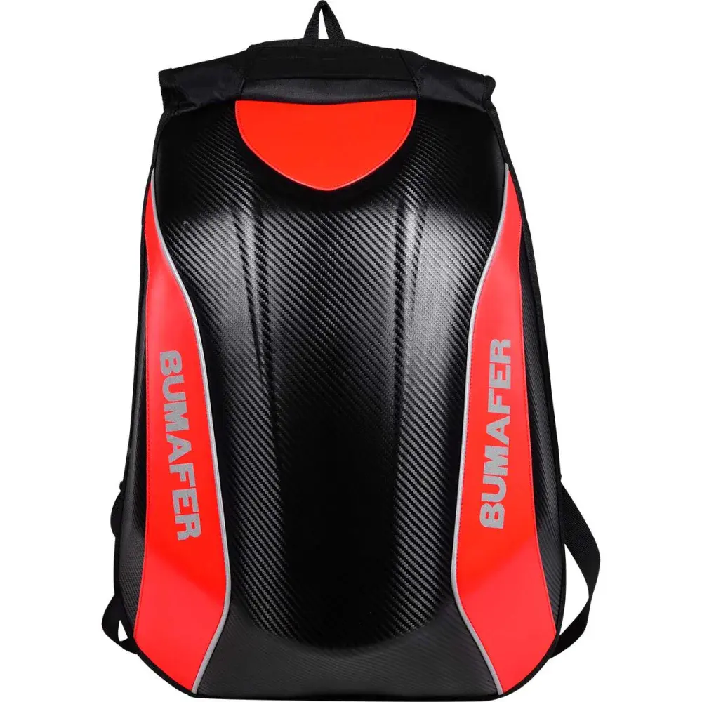 Mochila motociclista impermeável vermelha 50X40X20CM Bumafer — fotografia de referência
