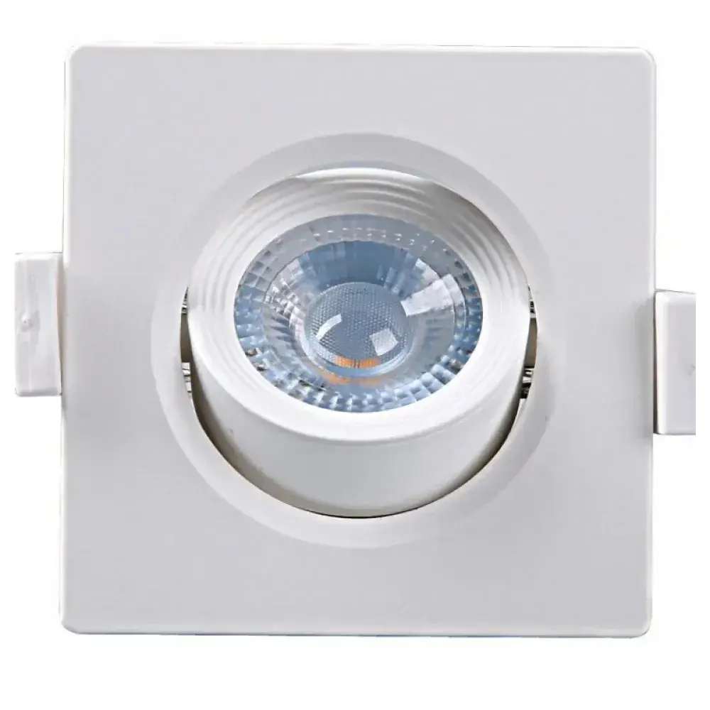 Spot led embutir quadrado MR16 5W 3000K bivolt Taschibra — fotografia 2