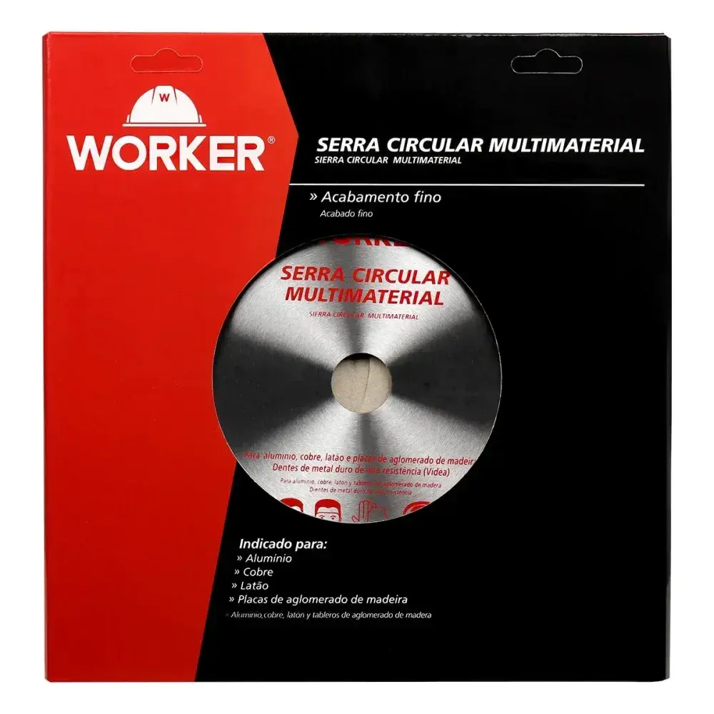 Disco de serra multimaterial 12 96 dentes 30MM Worker — fotografia 8
