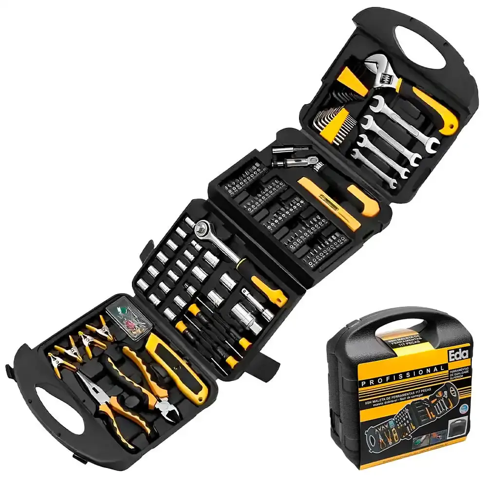 Kit completo de ferramentas com 117 peças Eda