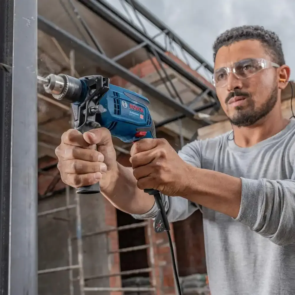 Furadeira de impacto 1/2 POL GSB 13RE com esmerilhadeira angular 850W GWS850 Bosch 220 V — fotografia 7