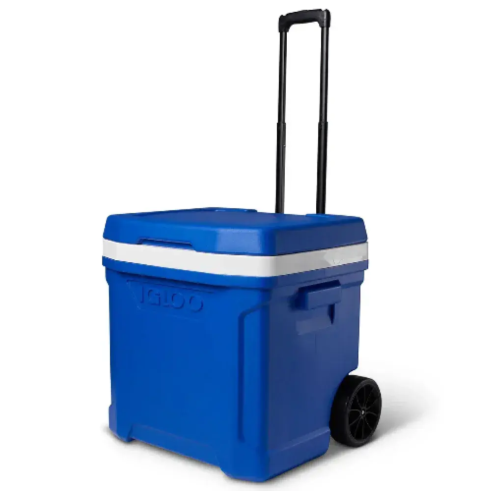 Caixa térmica profile ii 60 roller 56L azul Igloo — fotografia 3
