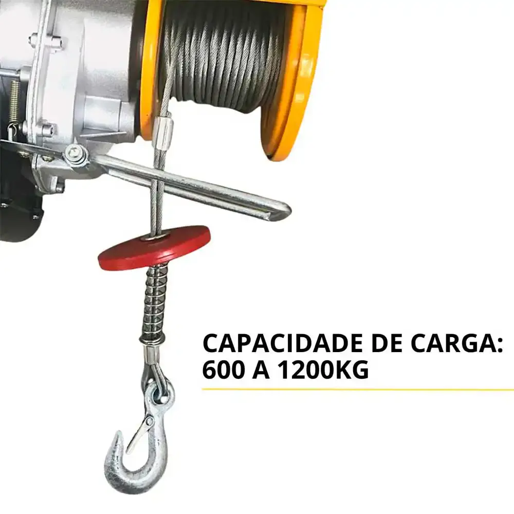 Talha Elétrica 600 a 1200 kg IWGE600 IMPORTWAY 220 V — fotografia 3