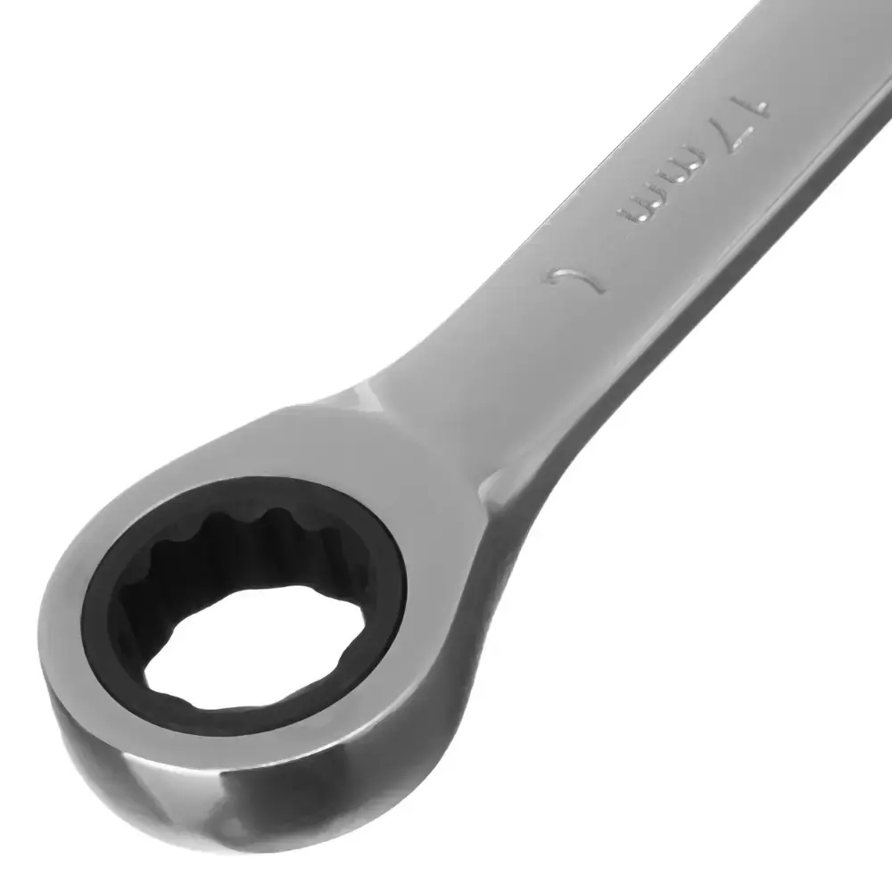Chave combinada com catraca 17 MM cromada MTX — fotografia 4