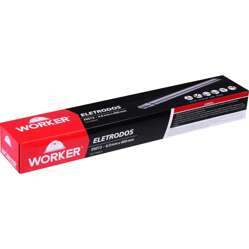 Eletrodo revestido para solda 4,00MM 5KG E6013 Worker — fotografia 4