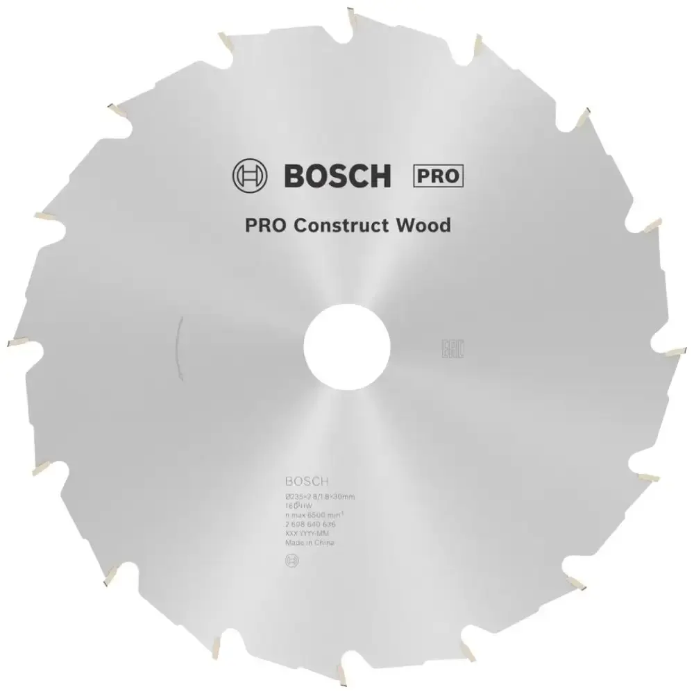 Disco de Corte ConstructWood 235 x 30 MM 16 Dentes BOSCH — fotografia de referência