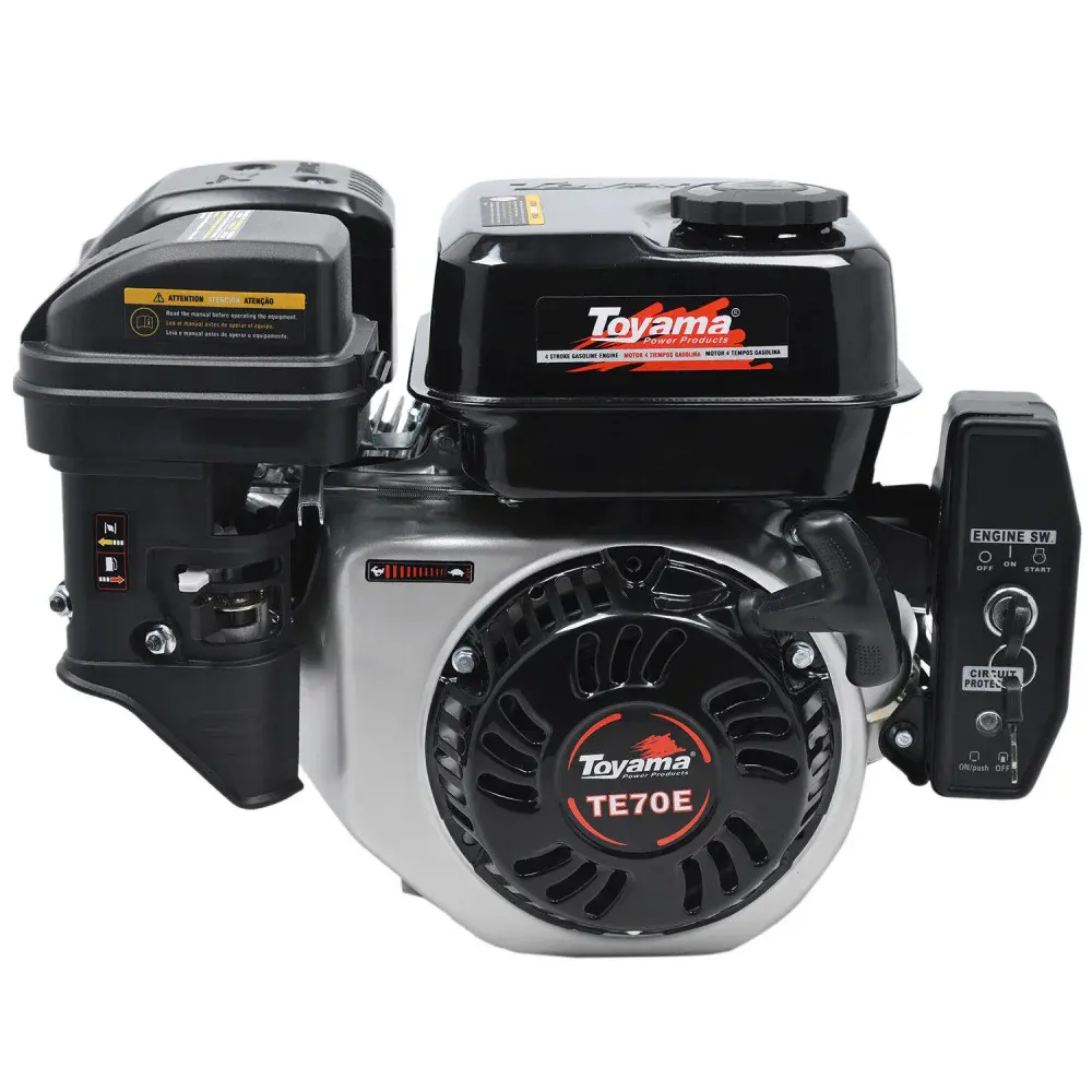 Motor gasolina 7HP 210CC com partida elétrica TE70E Toyama — fotografia 3