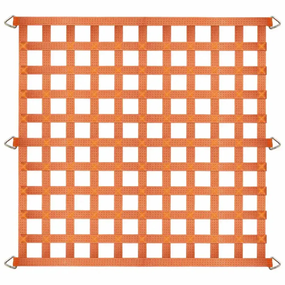 Rede para contenção de cargas laranja 3X3M Worker — fotografia 4