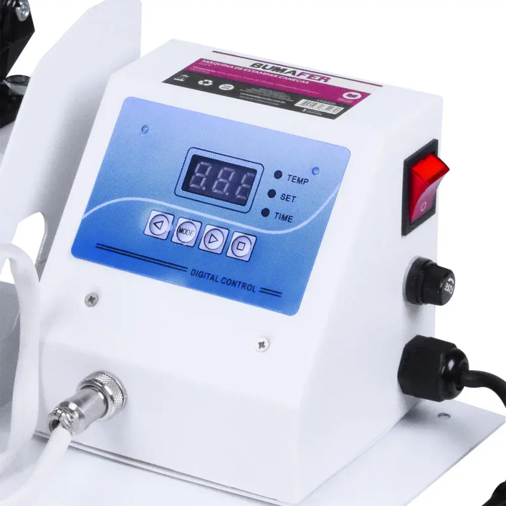 Prensa térmica para sublimação 220V Bumafer — fotografia 7